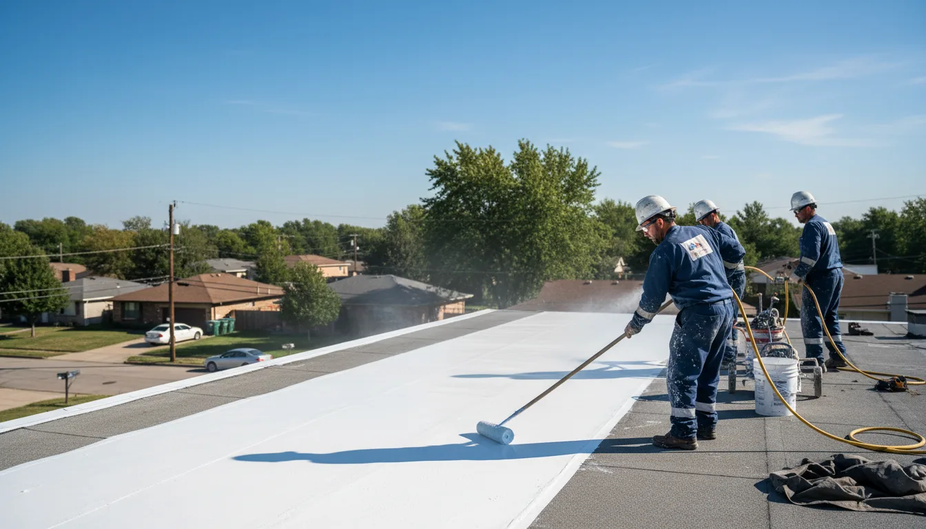 Commercial roof coating in Redford, NY near me